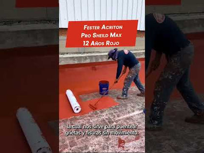 IMPERMEABILIZANTE 12 AÑOS ROJO 19L FESTER ACRITON PROSHIELD MAX